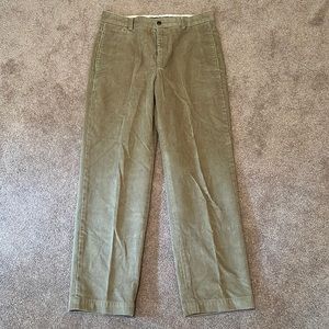 Brooks Brothers Hudson Wide Wale Khaki Tan Corduroy Pants 32x29